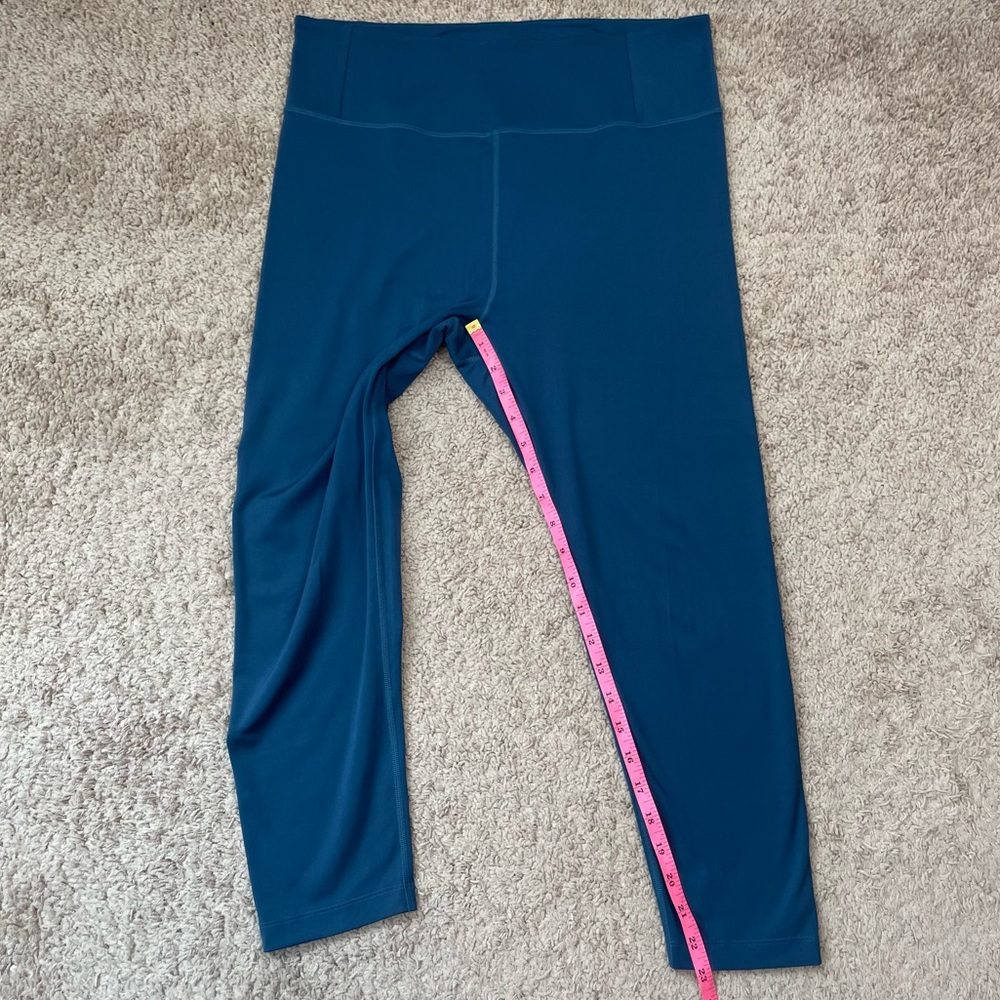 Girlfriend Collective Cleo Bra and High-Rise Leggings Set Size XXL Blue Green - Picture 13 of 16